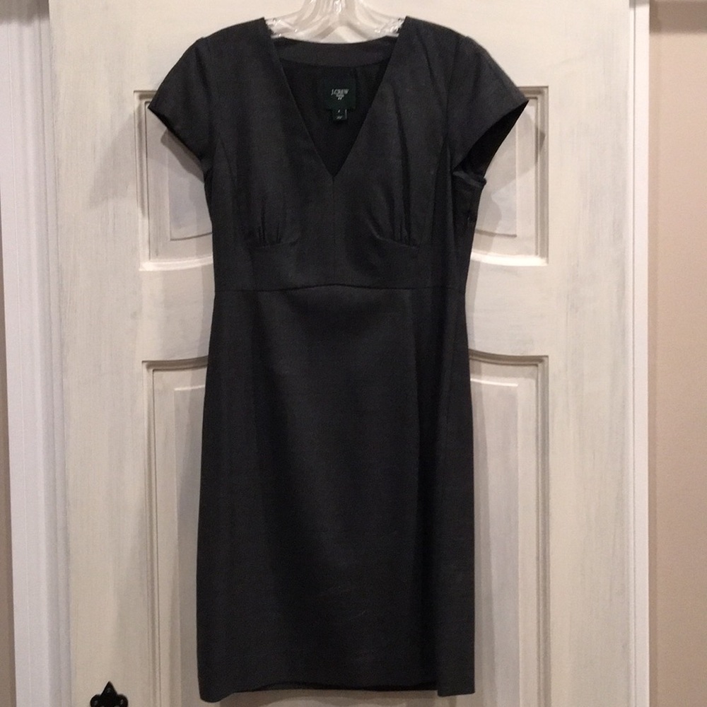 Gray suiting dress